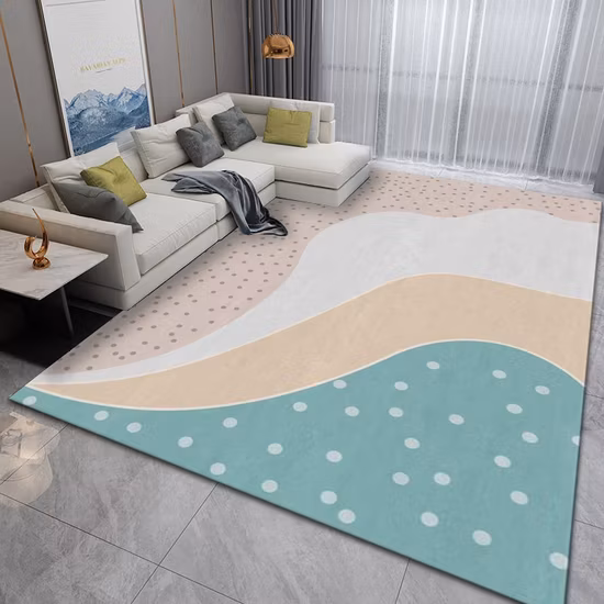 Lã de cordeiro macio moderno interior grande shaggy tapete para quarto sala dormitório crianças casa decorativa, não