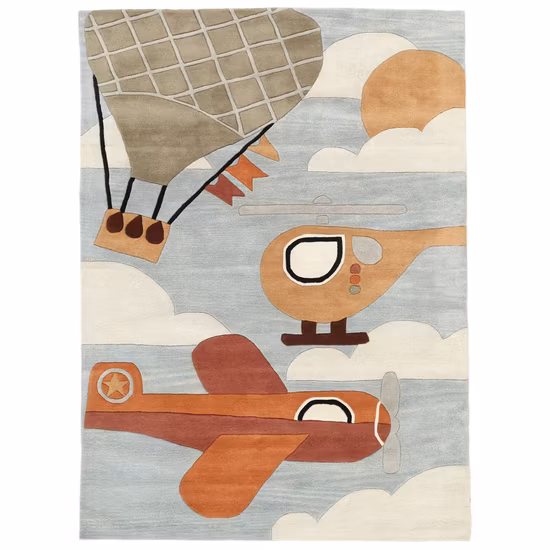 Tapetes feitos à mão para crianças Tapete de brincar de lã Tapete de piso saudável de bambu