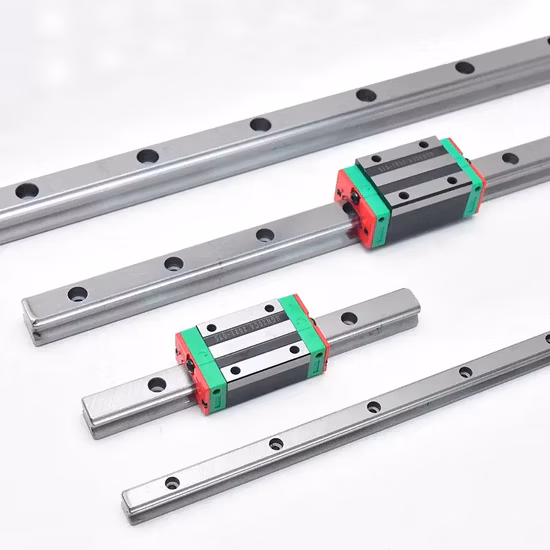 Guia deslizante de plástico de extrusão de trilho linear e rolamentos de bloco para máquina CNC